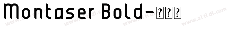 Montaser Bold字体转换